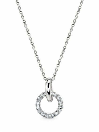 Collana Idee Preziose dal 1987 Donna in Oro bianco Zircone IP.CK18B/54 - IP.CK18B/54